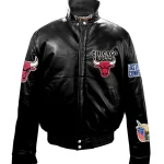 Chicago Bulls Full Leather Black Jacket