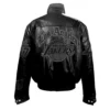 Jeff hamilton los angeles lakers full black leather jacket 4