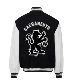 Jeff hemilton x sacramento kings wool leather varsity jacket 2