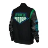 Jordan x aleali may black wool leather varsity jacket 2