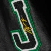 Jordan x aleali may black wool leather varsity jacket 6