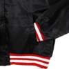 Jordan x nike womens black satin varsity jacket 4