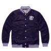 K state willie wildcat full snap vintage varsity jacket navy 1