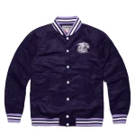 Kansas State Wildcats Vintage Logo Navy Satin Jacket