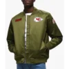 Kansas city chiefs bomber green jacket