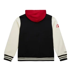Kansas city chiefs courtside hooded varsity jacket