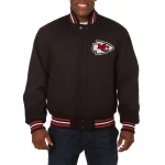 Kansas City Chiefs One Color Full-Wool Black Varsity Jacket