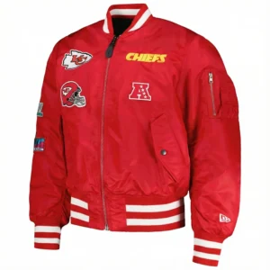 Kansas city chiefs ma 1 bomber red jacket
