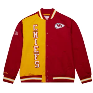 Kansas city chiefs og 20 full snap satin varsity jacket 3