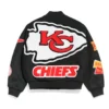 Kansas city chiefs pennant black varsity wool jacket