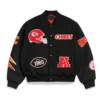 Kansas city chiefs pennant varsity jacket