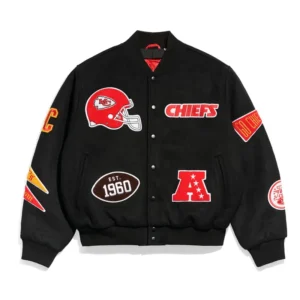 Kansas city chiefs pennant varsity jacket
