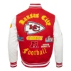 Kansas city chiefs pro standard old english wool and leather varsity jacket 4
