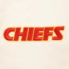 Kansas city chiefs pro standard retro classic white satin varsity jacket 5