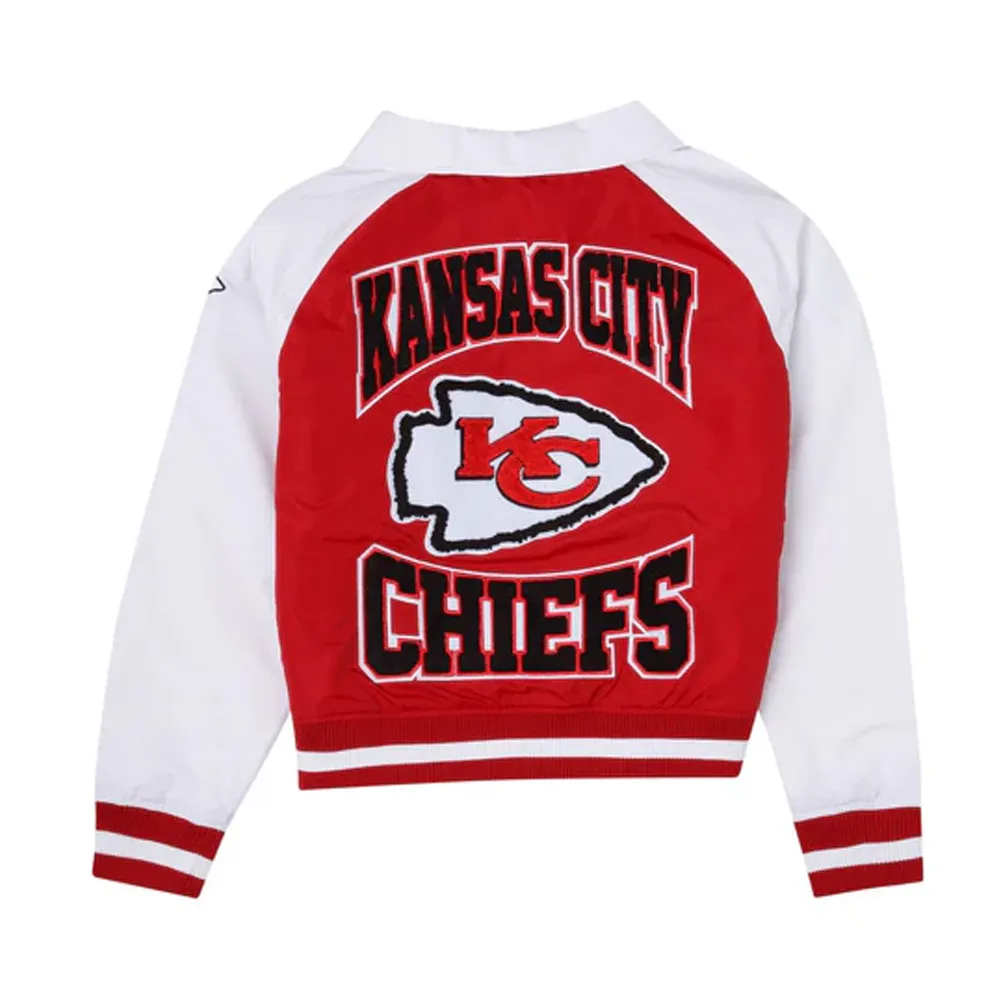 Kansas city chiefs red throwback jacket