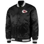 Kansas City Chiefs Locker Room Black Satin Jacket