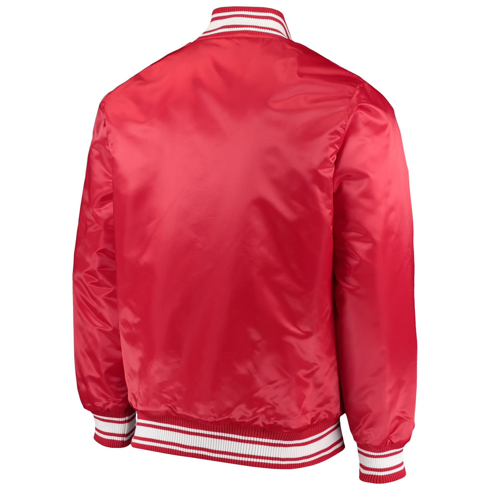 Kansas city chiefs starter locker room red satin varsity jacket 2