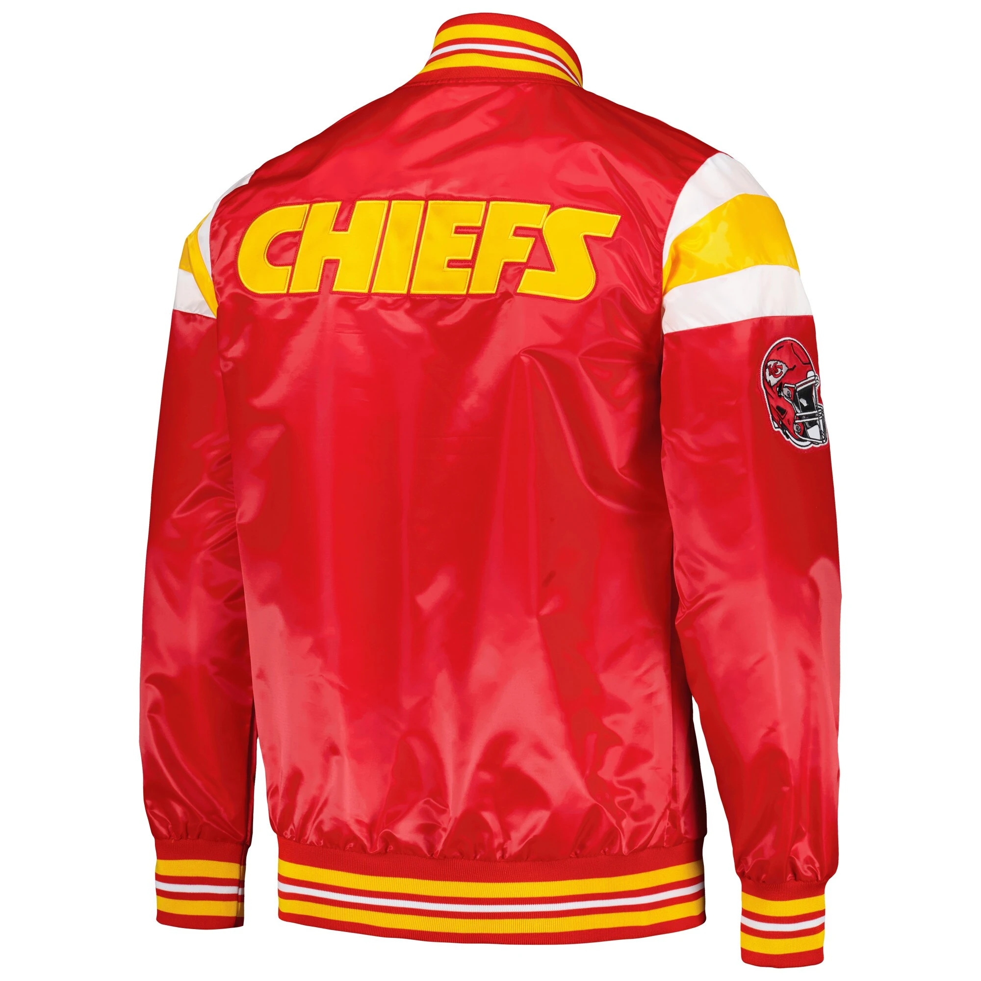 Kansas city chiefs starter red satin varsity jacket 2