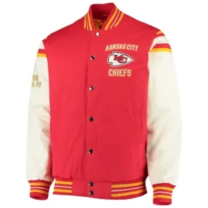 Kansas city chiefs victory formation commemorative full snap varsity jacket 1 1