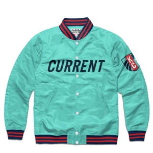 Kansas city current full snap satin varsity jacket 1