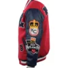 Kansas city monarchs vintage red navy wool leather varsity jacket 3