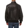 Kansas city royals full leather bomber varsity jacket black 1