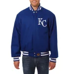 Kansas City Royals One Color Blue Wool Jacket