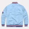 Kansas jayhawks script navy satin varsity jacket