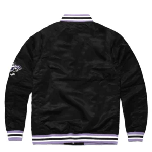Kansas state wildcats full snap varsity jacket black 1 1