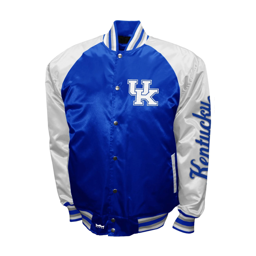 Kentucky wildcats franchise club the game satin varsity jacket 1