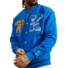 Kentucky wildcats power blue fleece varsity jacket