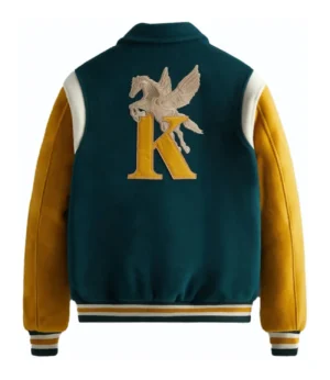 Kith coaches green yellow varsity jacket 2