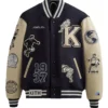 Kith russell athletic cuny queens college golden bear nocturnal varsity jacket 1