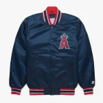 Los Angeles Angels Classic Navy Satin Jacket