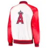 La angels clean up hitter satin varsity jacket