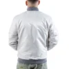 La dodgers silver full snap jacket