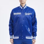 Los Angeles Dodgers Turn It Up M Blue Satin Jacket
