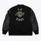 La kings black out full snap varsity jacket