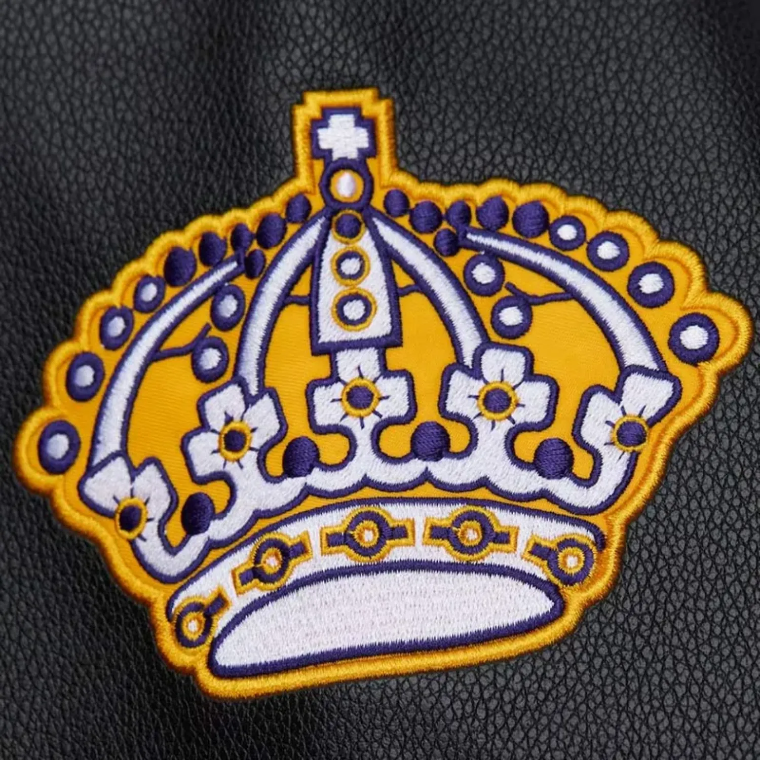 La kings black out varsity jacket