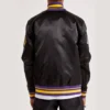 La lakers 17x champions black satin jacket