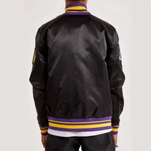 La lakers 17x champions black satin jacket