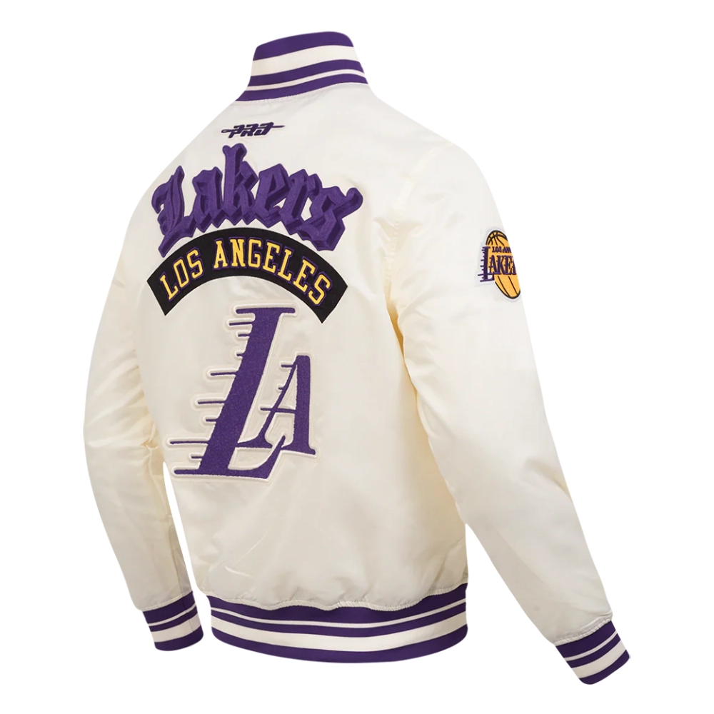 La lakers best of mens satin jacket