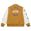 La lakers dusted varsity full snap jacket