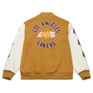La lakers dusted varsity full snap jacket