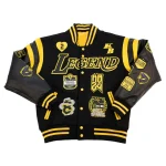 LA Lakers Kobe Bryant Collage Legends Wool/Leather Jacket