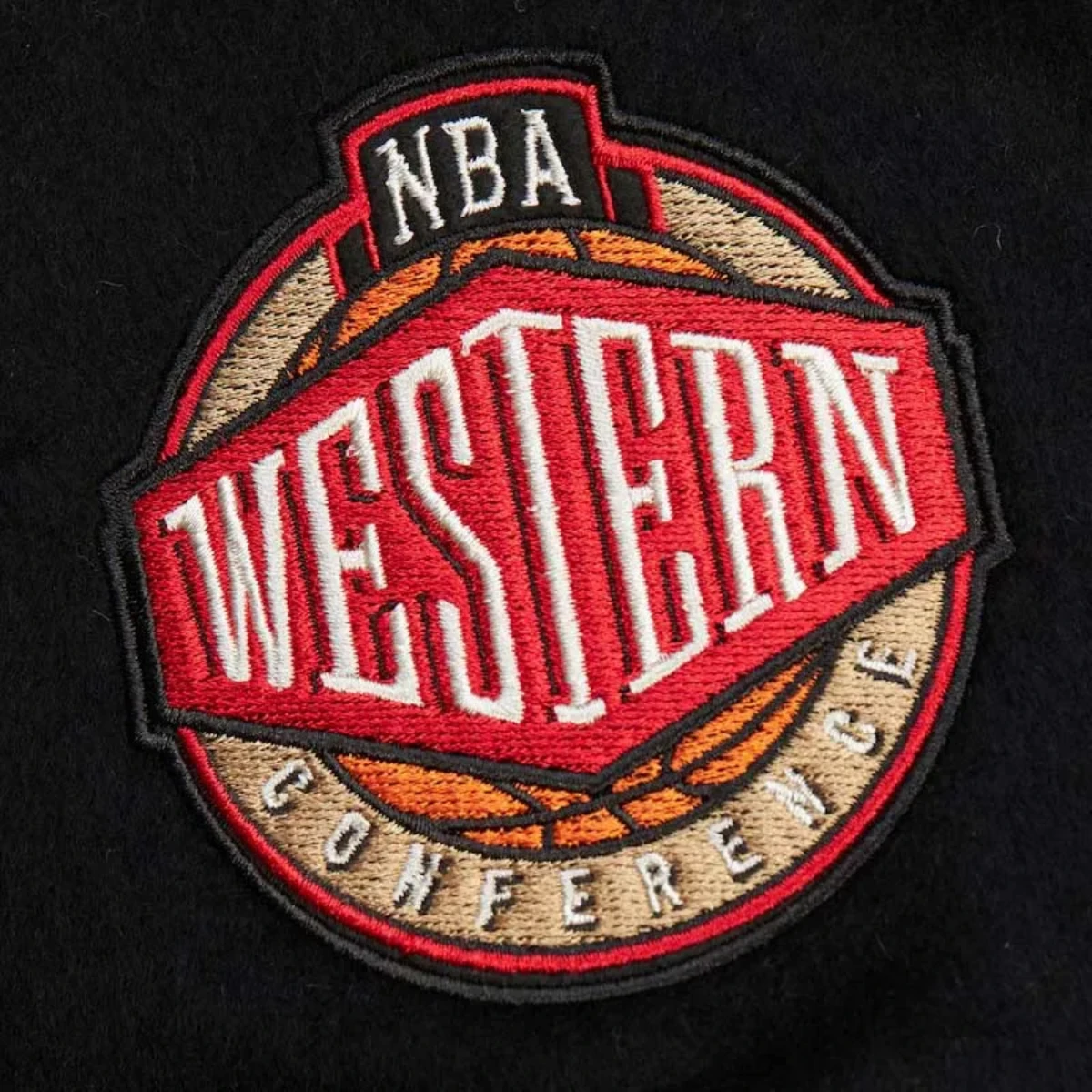 La lakers team history vintage logo wool jacket