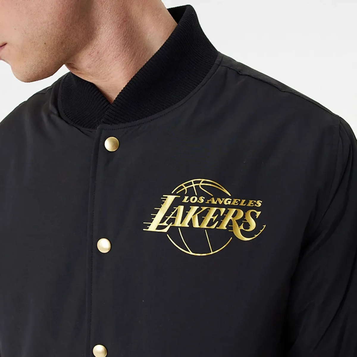 La lakers team script full snap jacket