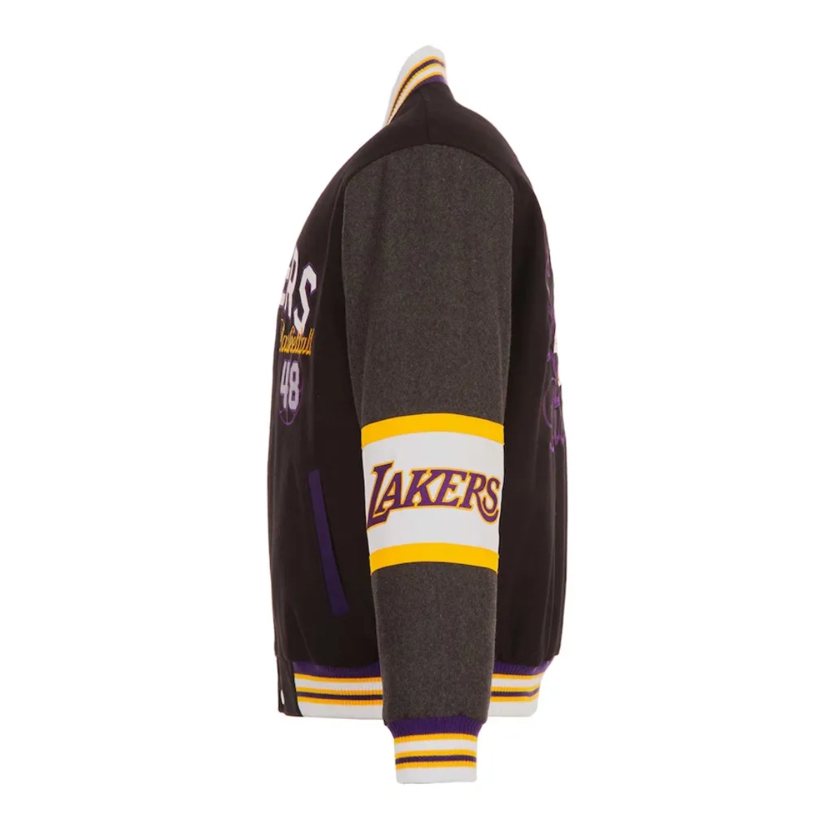 La lakers vintage black bomber jacket