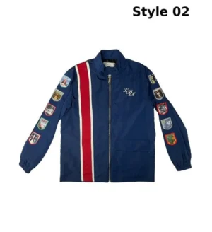 Lana del rey racing jacket with patches 1