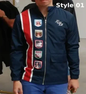 Lana del rey racing jacket with patches